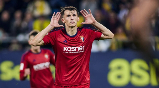 奧薩蘇納上賽季最佳射手布季米爾