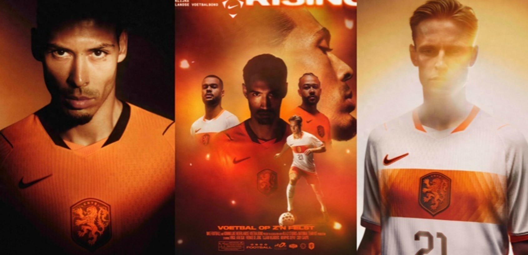 荷蘭隊發布世界杯戰袍：主場橙衣黑褲，客場白底配橙色漸變條紋