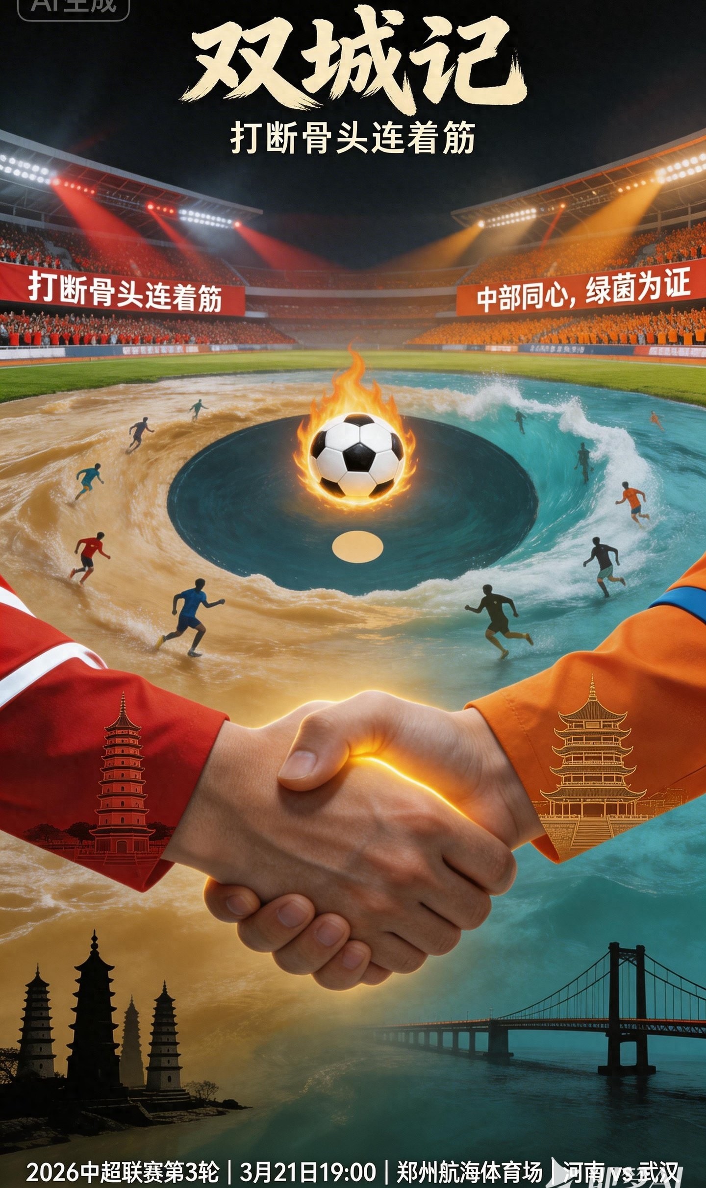 河南VS武漢*雙城記*打斷骨頭連著筋