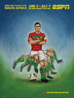 ESPN發布世界杯32強漫畫