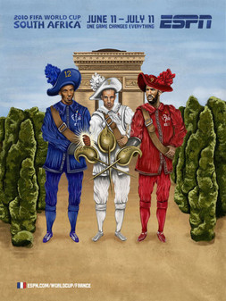 ESPN發布世界杯32強漫畫